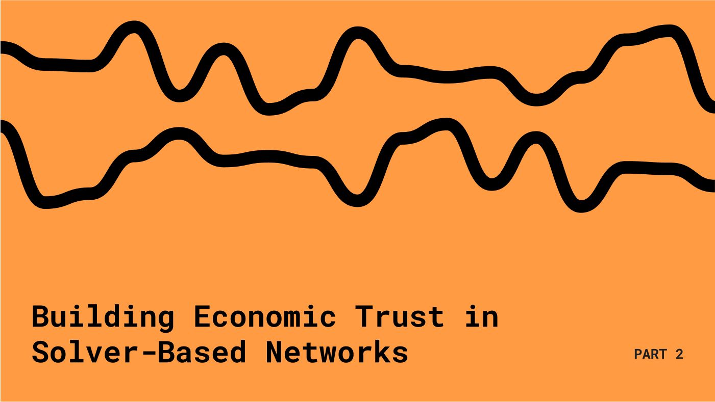 Building Economic Trust in Solver-Based Networks – Part 2: The State of Competition