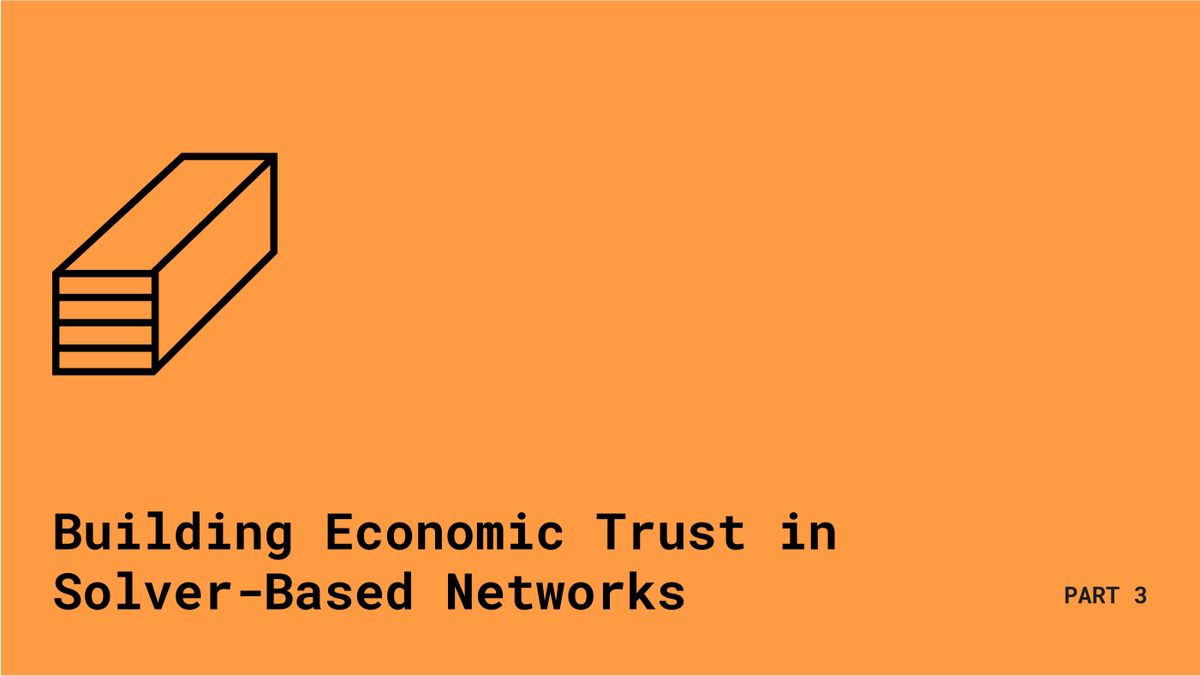 Building Economic Trust in Solver-Based Networks – Part 3: Reclaiming Efficient Markets