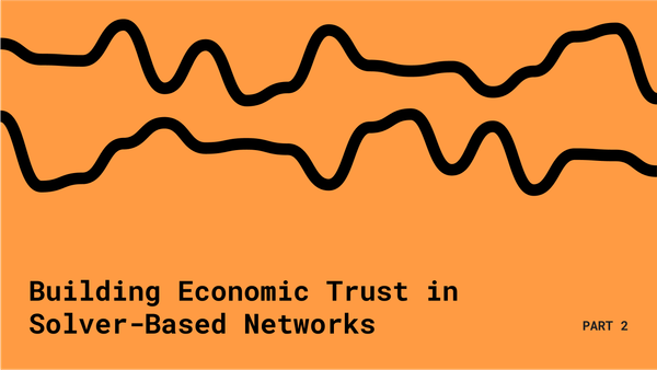 Building Economic Trust in Solver-Based Networks – Part 2: The State of Competition